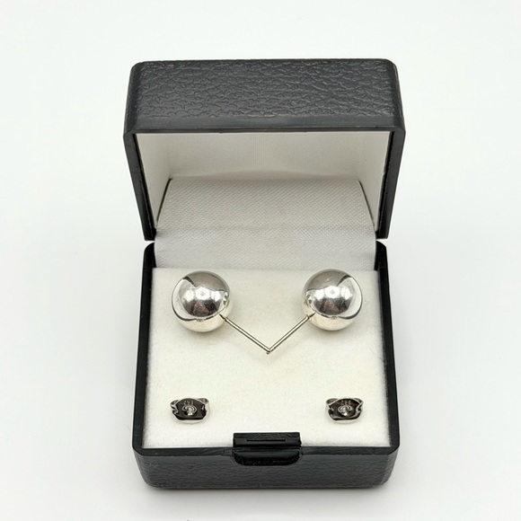 Tiffany & Co. Silver Ball Earrings - Picture 9 of 16